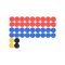 Cawila Premium Magnet Set 20mm Rot Blau - rot