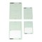 Cawila PRO 50 Blatt A6 Notecards Lehrblock Weiss - weiss
