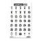 Cawila PRO Stickerset Rückennummer 20mm Schwarz - schwarz