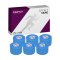 Cawila Sporttape COLOR 3,8cm x 10m 6er Set Blau - blau