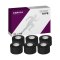 Cawila Sporttape COLOR 3,8cm x 10m 6er Set Schwarz - schwarz