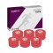 Cawila Sporttape COLOR 3,8m x 10m 6er Set Rot - rot