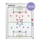 Cawila Taktiktafel Fussball inkl. Tasche | Size: 75 x 100 cm Weiss - weiss