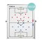 Cawila Taktiktafel Fussball inkl. Tasche| Size: 90 x 120 cm Weiss - weiss