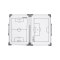 Cawila Taktiktafel Fussball klappbar | 45 x 60cmWeiss - weiss