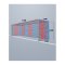 Cawila Tornetz HEXA 5,15x2,05m | Tiefe 1,0x1,0m | Maschenweite 12cm | Stärke 4mm | blau/rot - blau