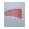 Cawila Tornetz 5,15x2,05m | Tiefe 1,0x1,0m | Maschenweite 12cm | Stärke 4mm | rot - rot