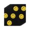 Market Smiley Dots Mundmaske - schwarz