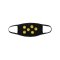 Market Smiley Dots Mundmaske - schwarz