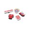 Crocs FC Bayern München Bayern Fc 5Pck Pin Mehrfarbig - mehrfarbig
