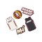 Crocs Nba Miami Heat Jibbitz 5Er Pack Pin Pin Schwarz - schwarz