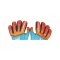 Derbystar Goalie v21 Torwarthandschuhe Blau - blau