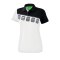 Erima 5-C Poloshirt Damen Weiss Schwarz - Weiss