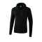 Erima Basic Kapuzenjacke Schwarz - schwarz