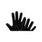 Erima Fleece Handschuhe Schwarz Fschwarz - schwarz