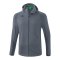 Erima Liga Star Kapuzenjacke Grau Schwarz - grau