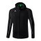 Erima Liga Star Kapuzenjacke Kids Schwarz Weiss - schwarz