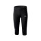 Erima Performance Laufhose 3/4 Damen Schwarz - schwarz