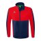 Erima SIX WINGS Jacke abnehmbare Ärmel Blau Rot - blau
