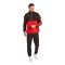 Erima Six Wings Jacke abnehmbare Ärmel Rot Schwarz Schwarz - rot