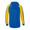 Erima Six Wings Kapuzenjacke Damen Blau Gelb - blau
