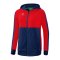 Erima Six Wings Kapuzenjacke Damen Dunkelblau - blau