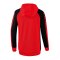 Erima Six Wings Kapuzenjacke Damen Rot Schwarz - rot