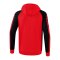 Erima Six Wings Kapuzenjacke Kids Rot Schwarz - rot