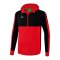 Erima Six Wings Kapuzenjacke Kids Rot Schwarz - rot
