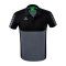 Erima Six Wings Poloshirt Grau Schwarz - grau