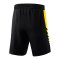 Erima SIX WINGS Short Schwarz Gelb - schwarz
