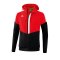 Erima Squad Präsentationsjacke Rot Schwarz - rot
