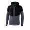 Erima Squad Präsentationsjacke Schwarz Grau - schwarz