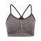 Hummel CI Seamless Scrunch Sport-BH Damen Braun F8389 - braun