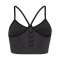 Hummel CI Seamless Scrunch Sport-BH Damen Schwarz F2508 - schwarz