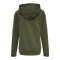 Hummel Cotton Kapuzenjacke Damen Grün F6084 - gruen