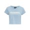 Hummel hmlLEGACY Cropped T-Shirt Damen Blau F7165 - blau