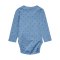 Hummel Mini Bee Aop Body L/S Anzug Kids Blau F7162 - blau