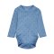 Hummel Mini Bee Aop Body L/S Anzug Kids Blau F7162 - blau