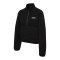 Hummel Tech Fleece Boxy Half Zip Sweatshirt Damen Schwarz F2001 - schwarz