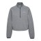 Hummel Tech Fleece Boxy Half Zip Sweatshirt Damen Grau F2006 - grau