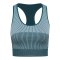 Hummel Yoga Seamless Crop T-Shirt Damen Blau F7280 - blau