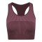 Hummel Yoga Seamless Crop T-Shirt Damen Braun F8016 - braun