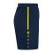 JAKO Allround Trainingsshort Blau Gelb F904 - blau