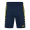 JAKO Allround Trainingsshort Damen Blau Gelb F904 - blau