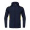 JAKO Challenge Freizeit Kapuzenjacke Gelb F512 - blau