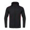 JAKO Challenge Freizeit Kapuzenjacke Rot F502 - schwarz