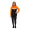 JAKO Icon Kapuzenjacke Damen Schwarz Orange F807 - 
