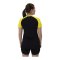 JAKO Iconic T-Shirt Damen Schwarz Gelb F808 - schwarz