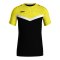 JAKO Iconic T-Shirt Schwarz Gelb F808 - schwarz